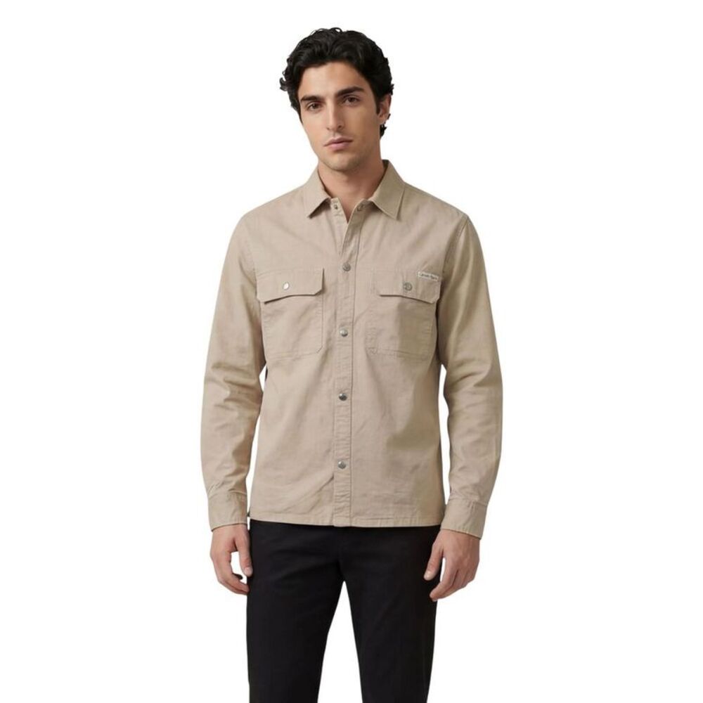 Calvin Klein Jeans Beige Denim Men's Shirt